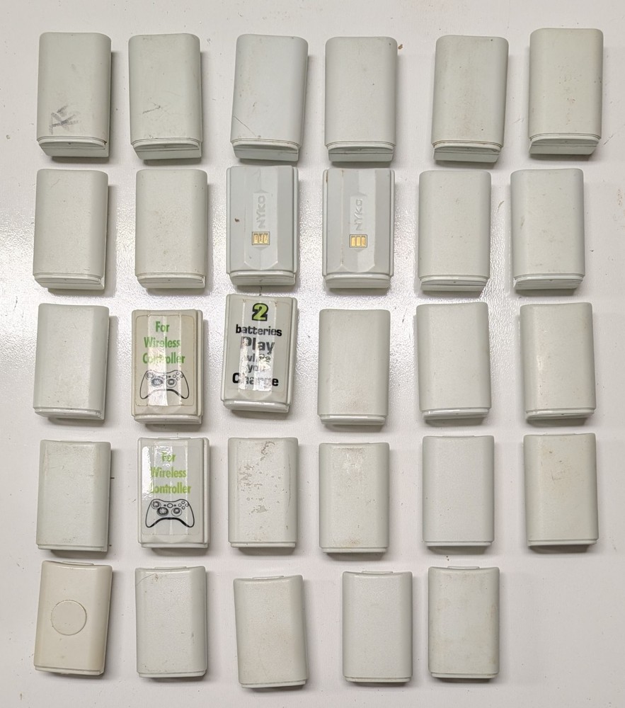29 Lot Microsoft PowerPak Rechargeable Batteries for Xbox 360 Controller