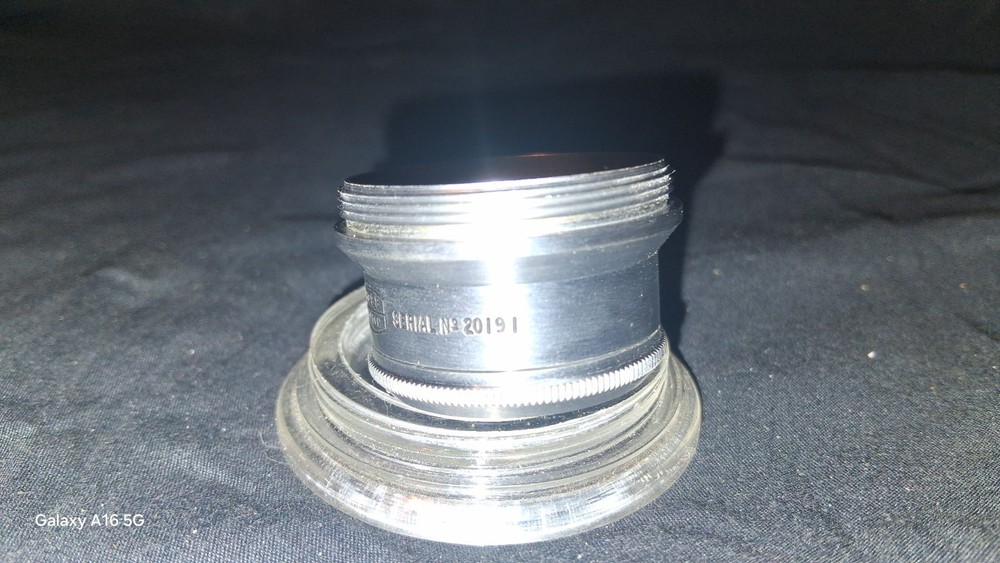 Ross Microscope Objective Lens Serial No. 20191 England with Protective Case