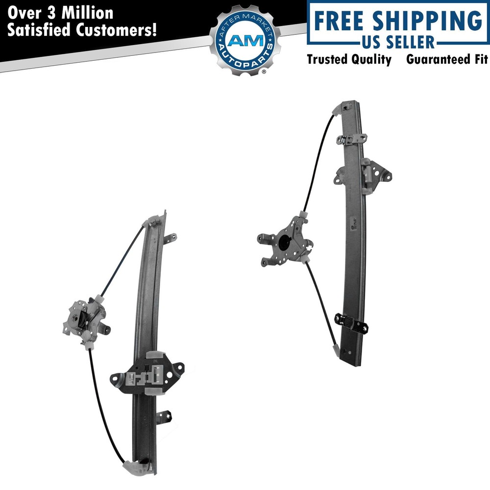 Power Window Regulator Front Left & Right Pair Set for 02-07 Mitsubishi Lancer