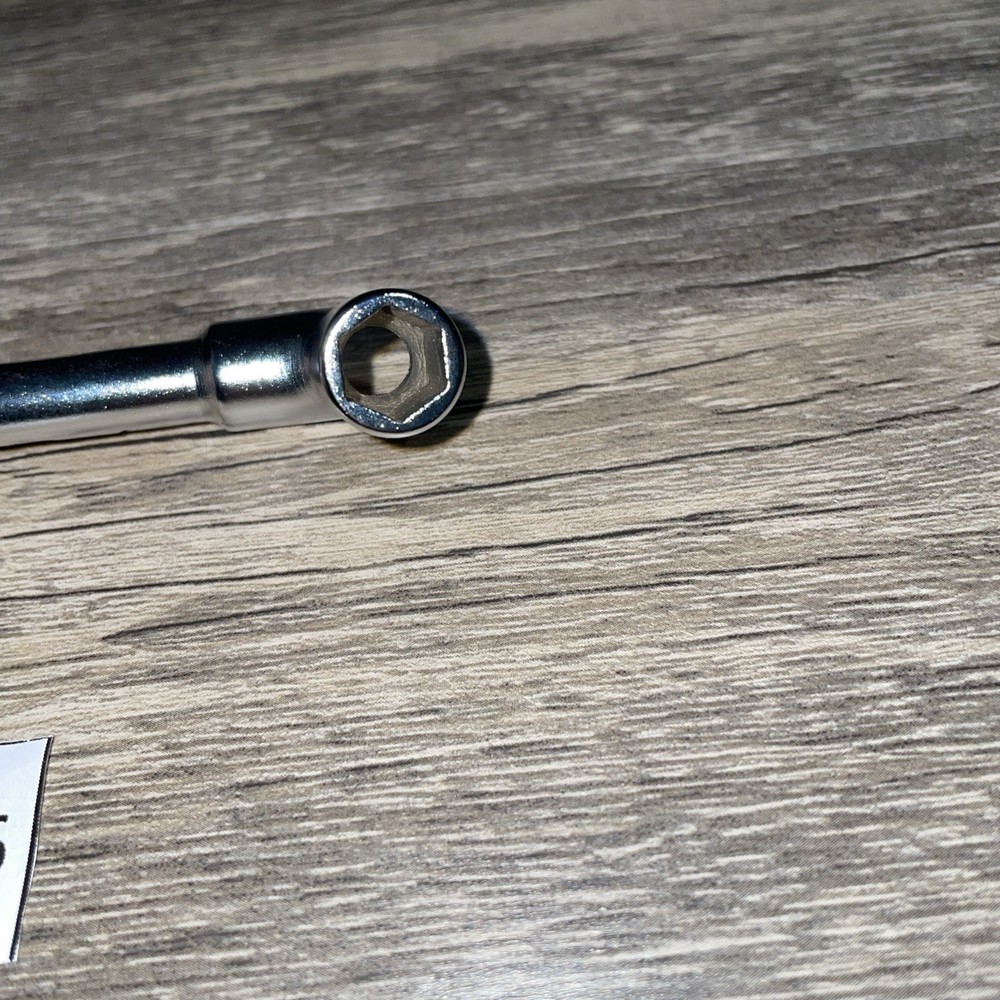 Vintage Facom No75, 9mm OGV Angled Socket Wrench / Spanner