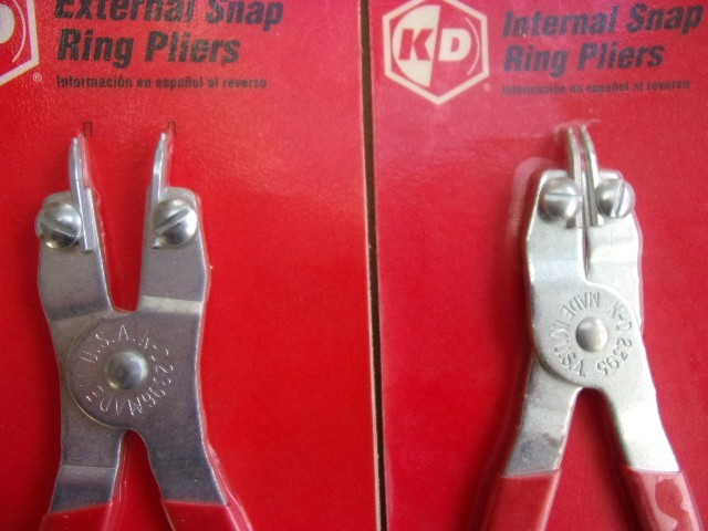 KD TOOLS INTERNAL EXTERNAL SNAP RING PLIERS 2395 AND 2396