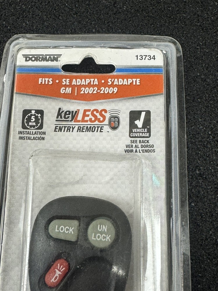 Dorman 13734 Keyless Entry Remote 3 Button