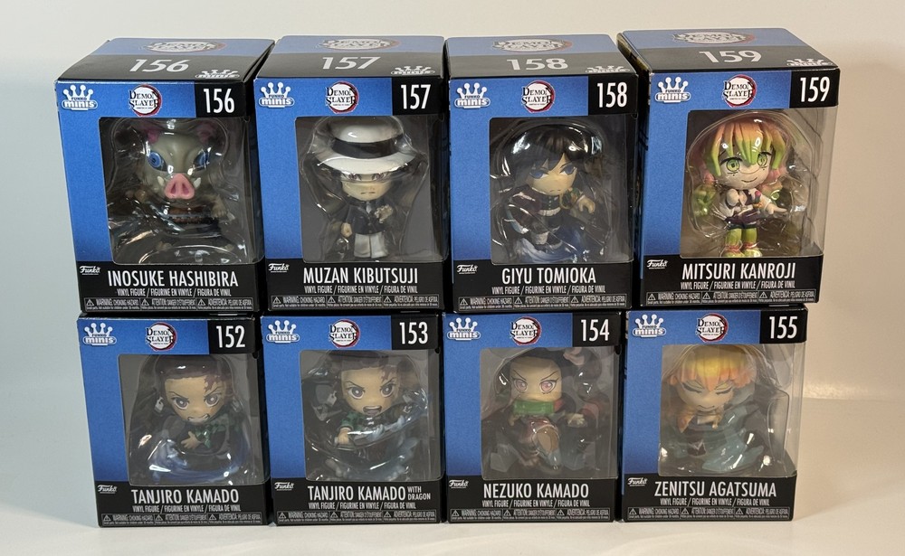 Funko Minis Demon Slayer Kimetsu no Yaiba #152-159 Vinyl Figures YOU CHOOSE NIB