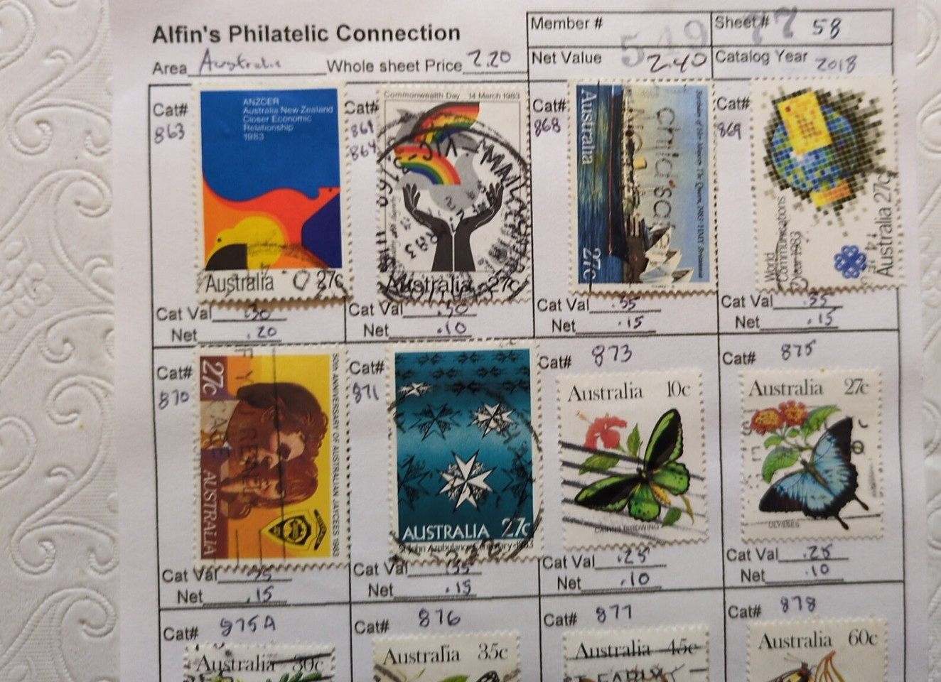 APC W6761 Australia most used on circuit sheets with $60 scv