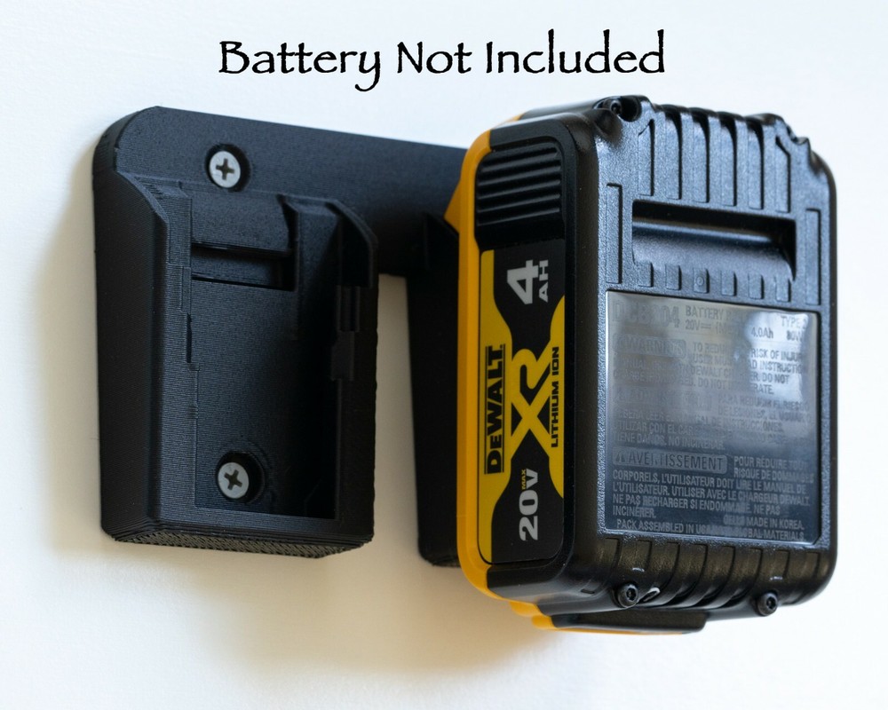 Dewalt 20v Latching Battery Mount / Holder / Rack - Original Design