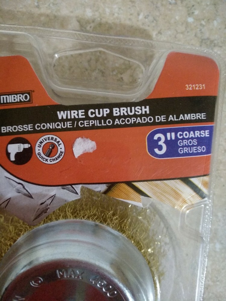 MIBRO 3" Wire Cup Brush Coarse