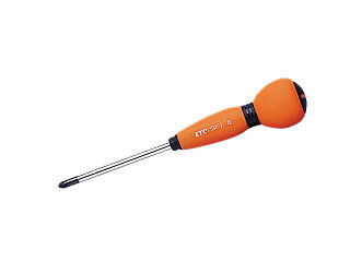 KTC D8P-115, Soft Round Grip Screwdriver, Cross Tip, Phillips #1