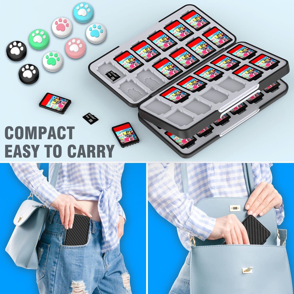 Game Card Case Holder for Nitendo Switch/Switch 2(2025) - Hard Shell Portable...