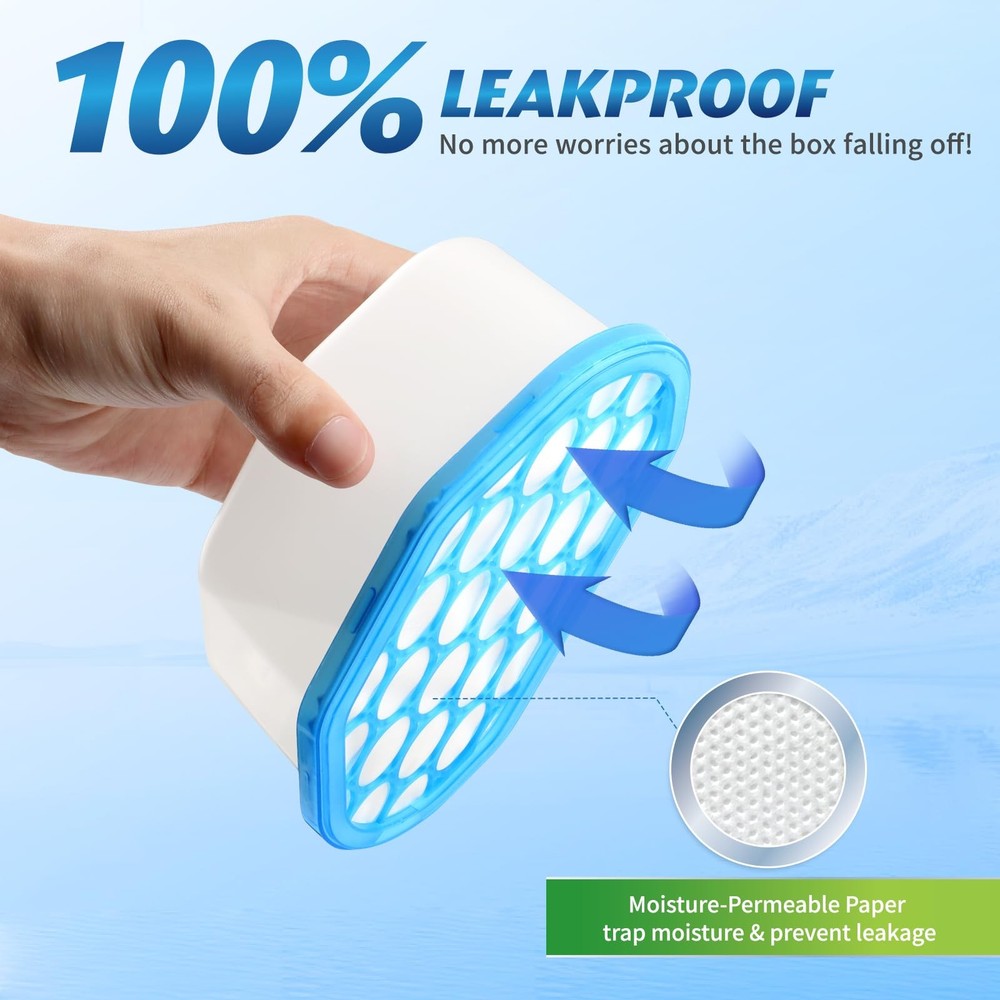 Ksend Moisture Absorbers, 12 Pack, Compact Dehumidifier for Closet, Efficient...