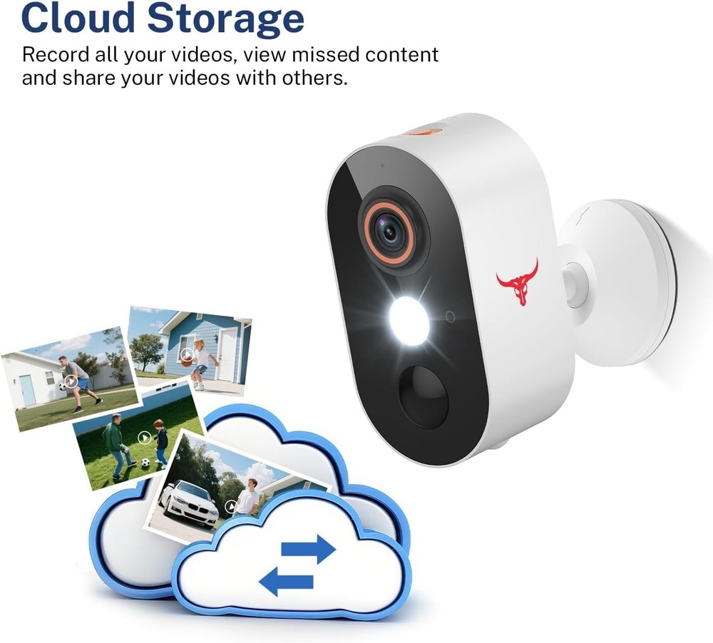 Wireless Security Camera For Home Outdoor Security, Battery Powered 1080P HD