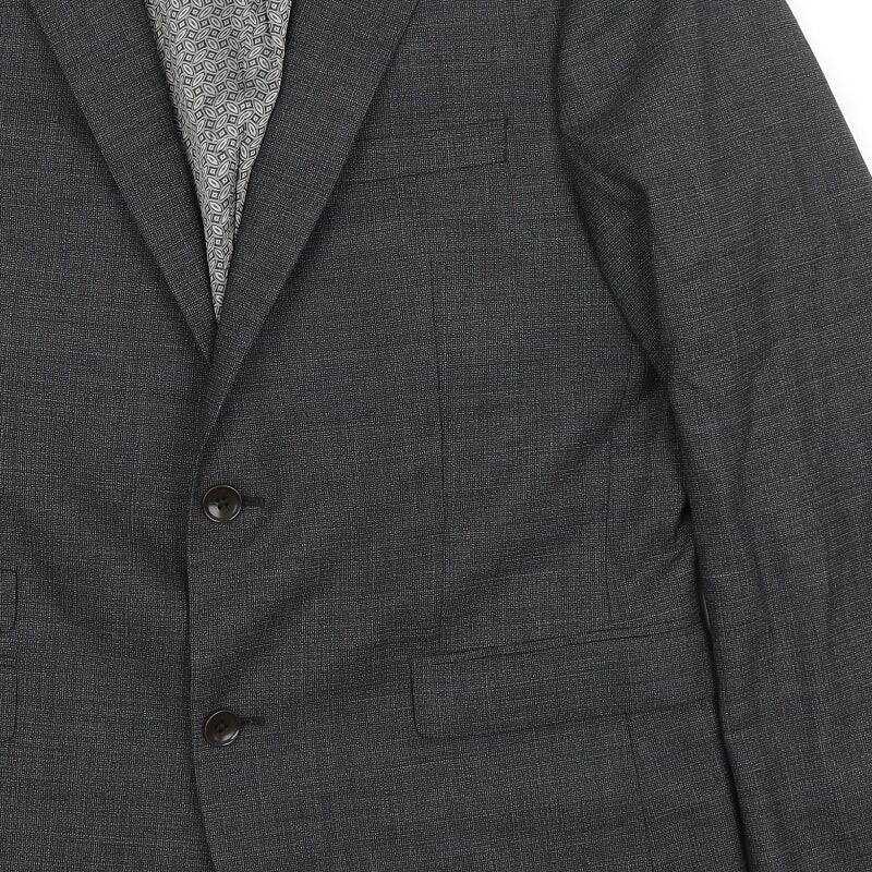 NEXT Mens Grey Wool Blend Blazer Size L