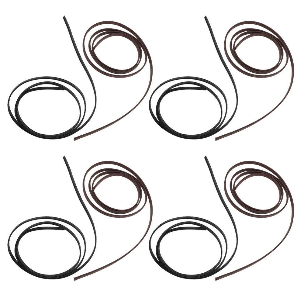 8 Pcs Handmade Rope Pu Decorations Knitting Bangle Braided Craft Making