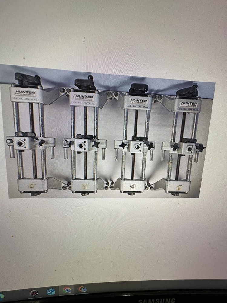 4 Hunter Engineering Wheel Alignment Head Sensor Rim Clamp Adapter Set 10-18”