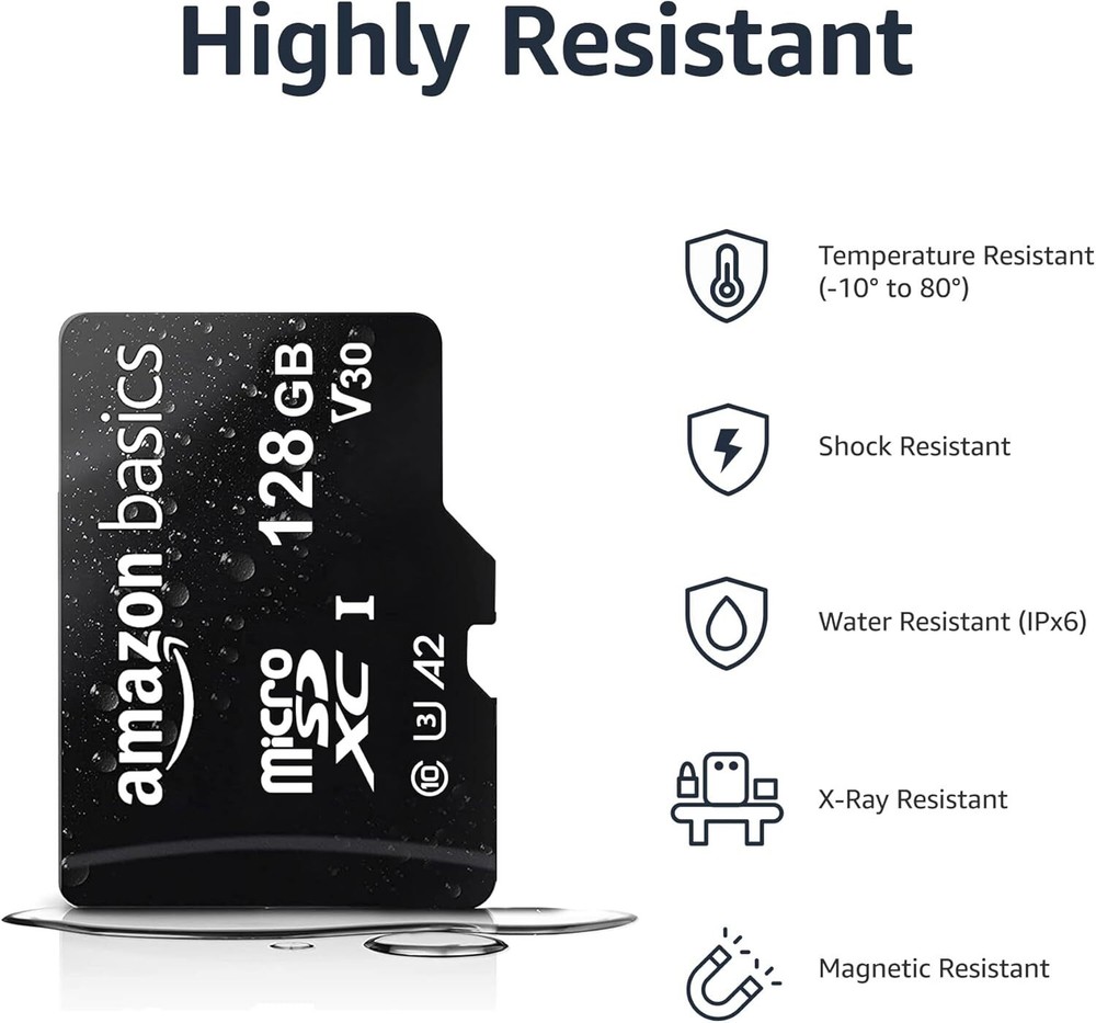 Micro SDXC Memory Card with Full Size Adapter, A2, U3 Read Speed up