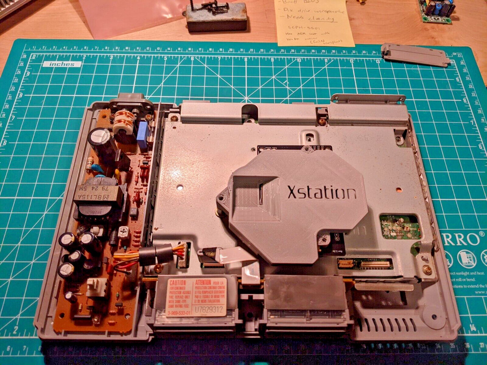 PlayStation ODE 3D Printed Tray Cover - No SD Extender Required