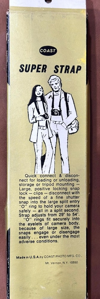 Wide Vintage Camera Strap