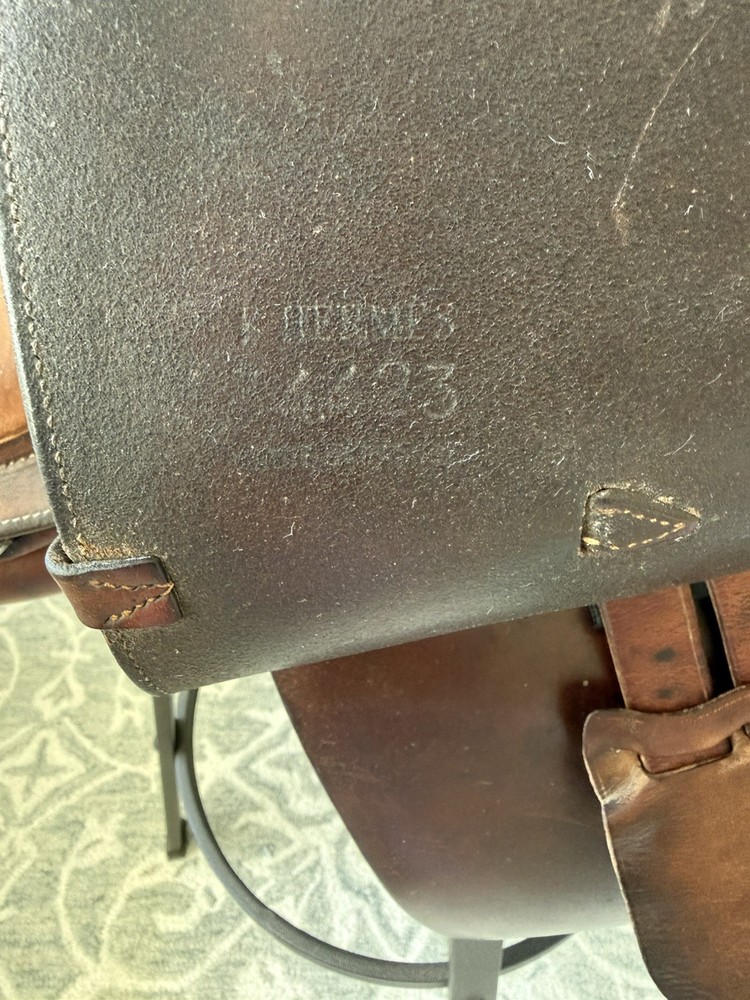 HERMES PARIS HORSE SADDLE 17”