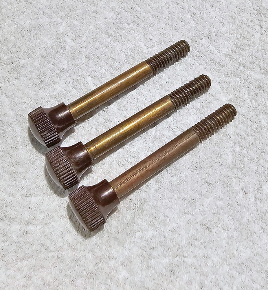 Vintage AMPRO Premier 20 - 3 Small Bakelite Knobs on Screws