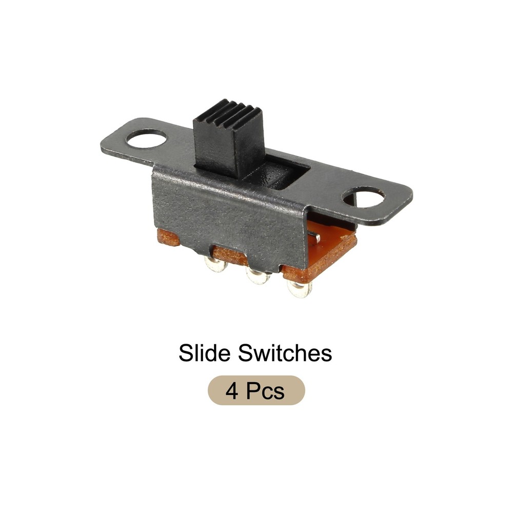 Toggle Switch Latching Slide Control 4 Pin 1P3T 6mm/50 Pcs