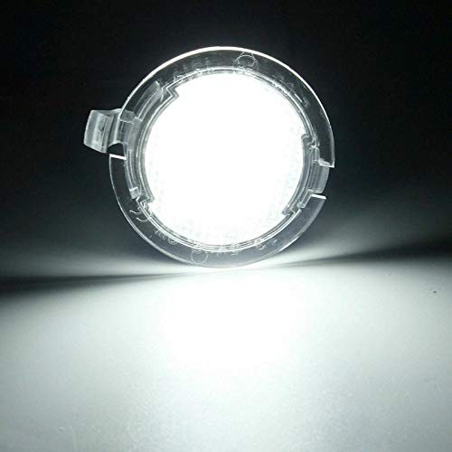 2PC Full LED Side Under-Mirror Puddle Light Lamp Assembly Replacement White