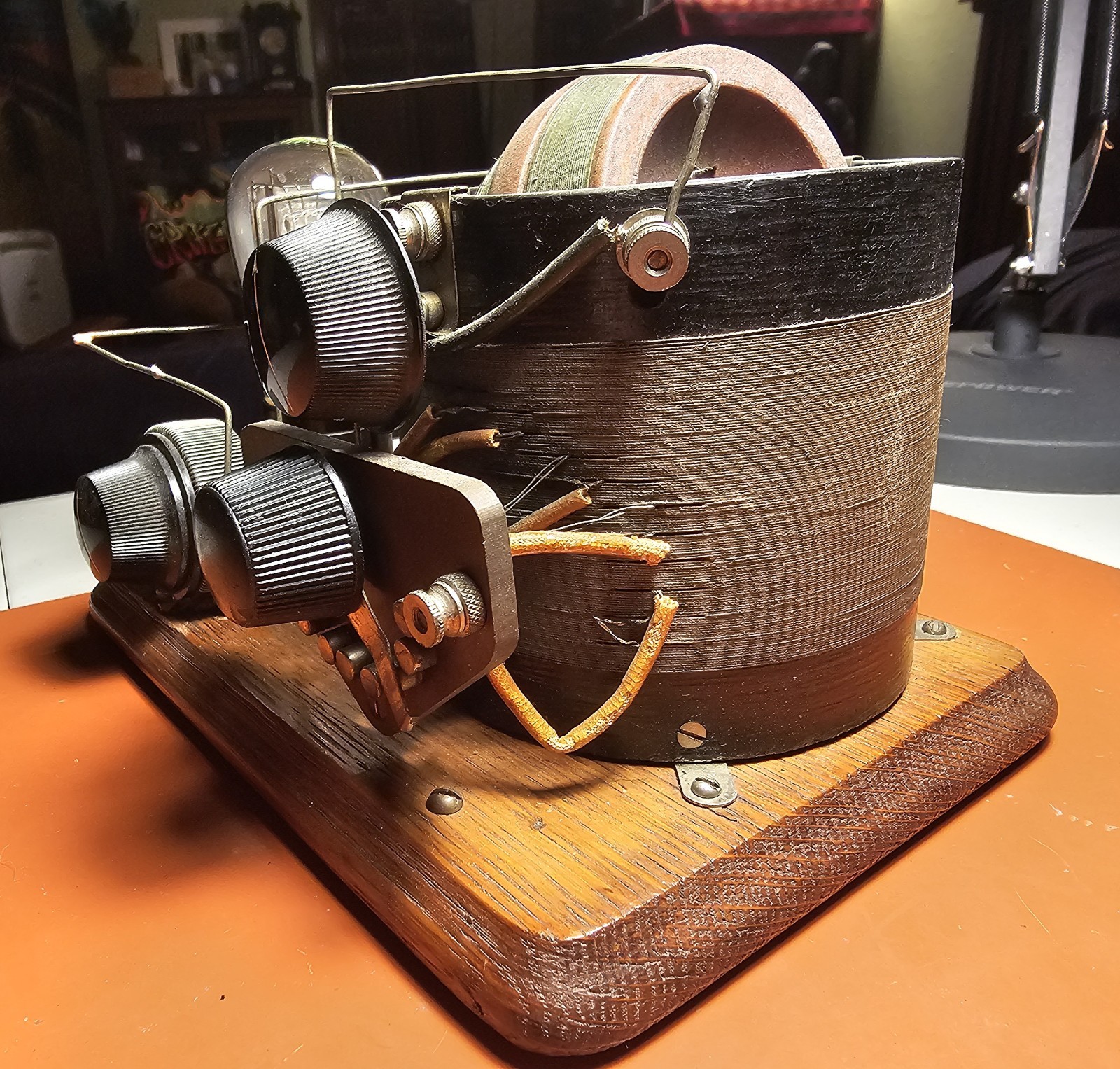 1920’s Antique Homebrew Home Made 1 tube radio
