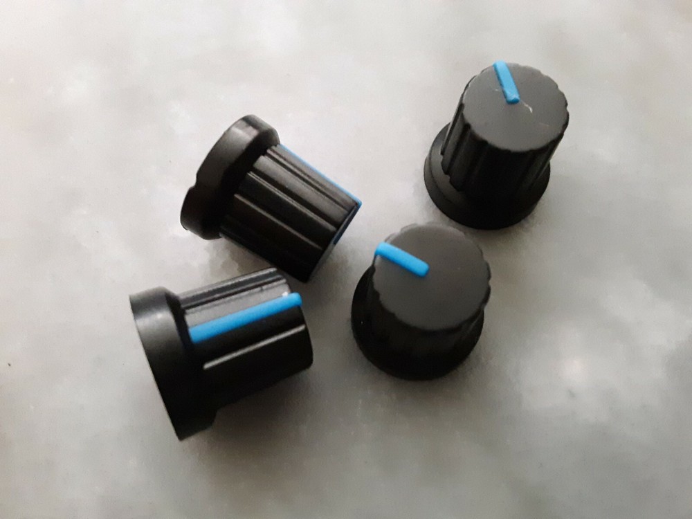 6mm Shaft Control Knobs 24 spline. 4pcs Fast shipping.