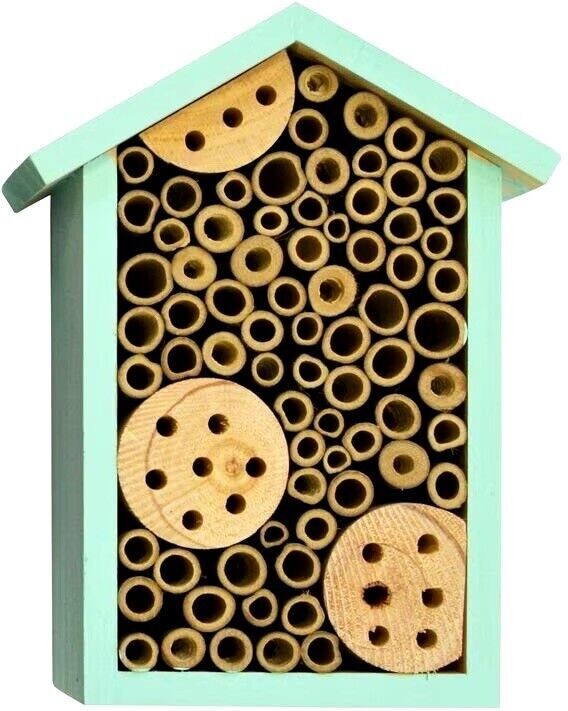 Blue Nature’s Way Better Garden Pollinator Bug Mason Bee House Wooden