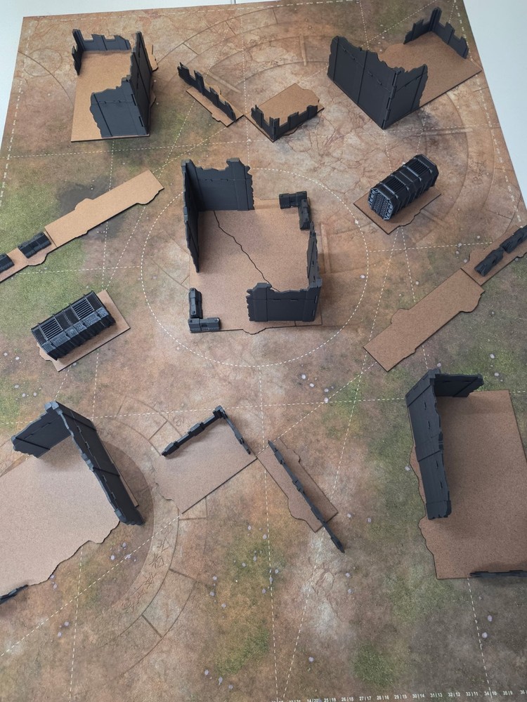COMBO Measuring Tools + Terrain Footprints Warhammer 40k 11th Edition FULL TABLE
