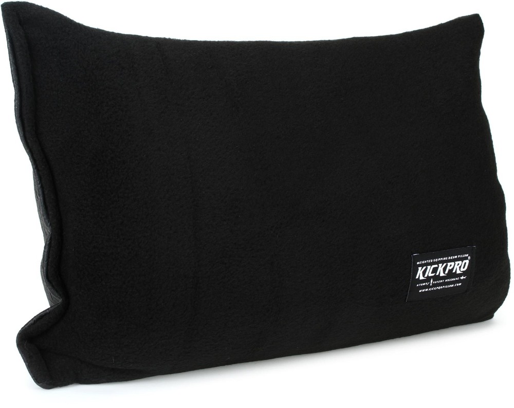 KICKPRO Weighted Kick Drum Pillow Black + Evans EQPAD Bundle