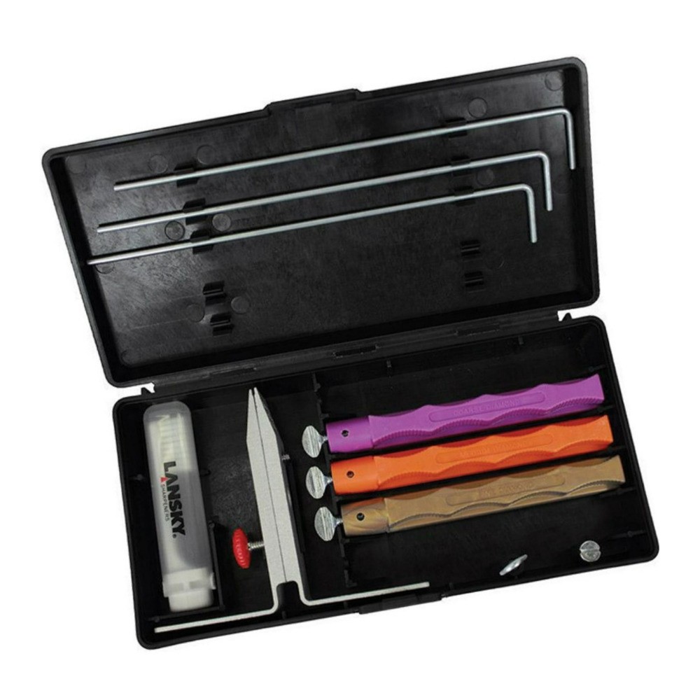Lansky 3 Stone Standard Diamond System Precision Knife Sharpening Kit