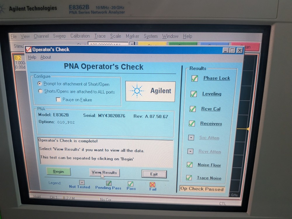🔥 Agilent E8362B 10Mhz-20GHz Vector Network Analyzer ~ Calibrated! w/options.