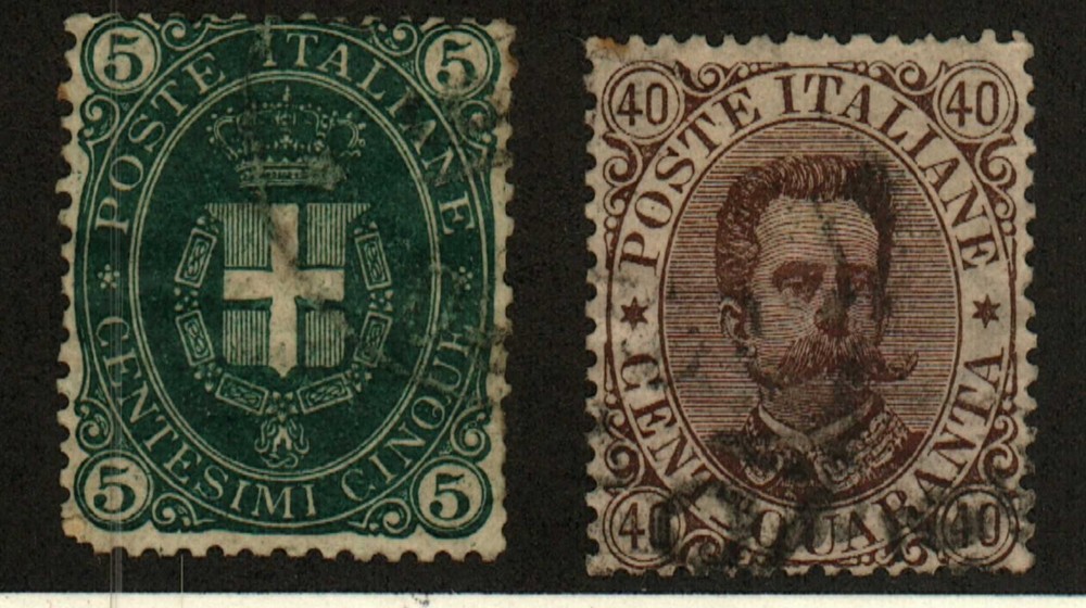 Italy #52-3 used