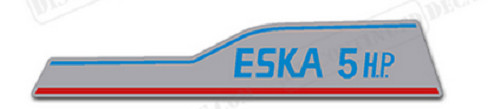 Fits Eska 5hp Outboard Motor Engine Decal Kit