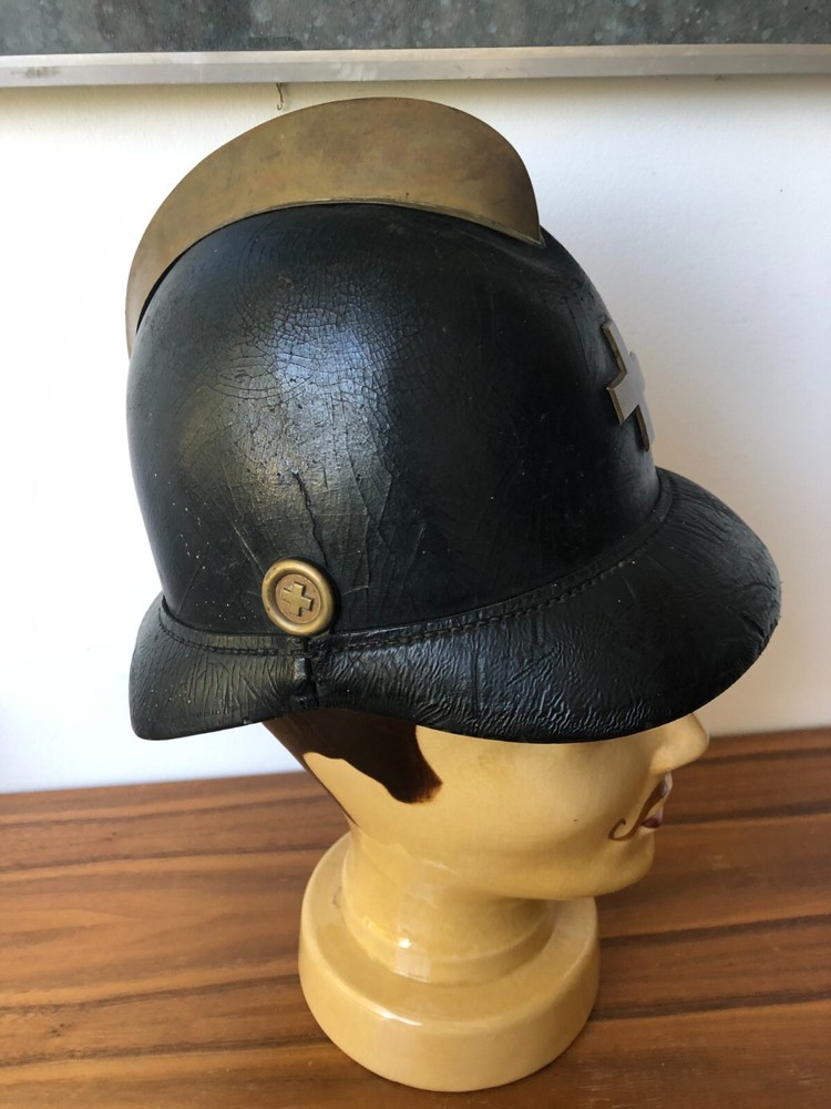 SWISS leather FIRE helmet 1900's