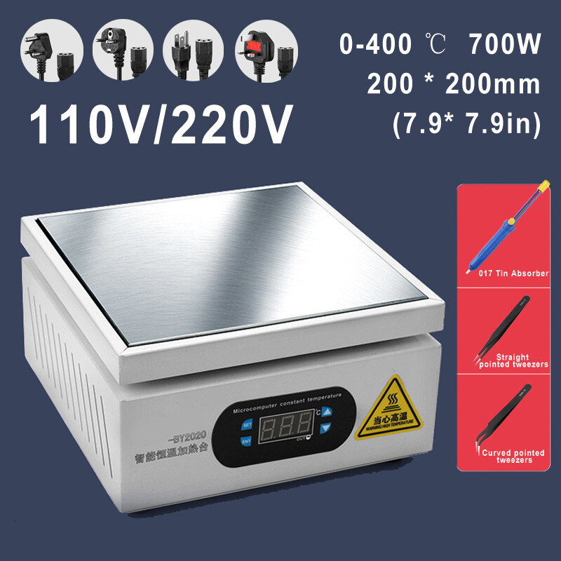 20*20cm Hot Plate Electronic Preheating Station for BGA Heating Work Tool Set