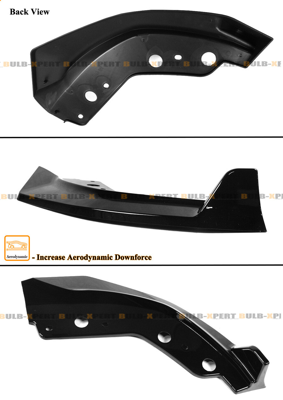 GT Style Gloss Black Front Bumper Lip Kit For 2023-24 BMW G20 M340i 330i M Sport