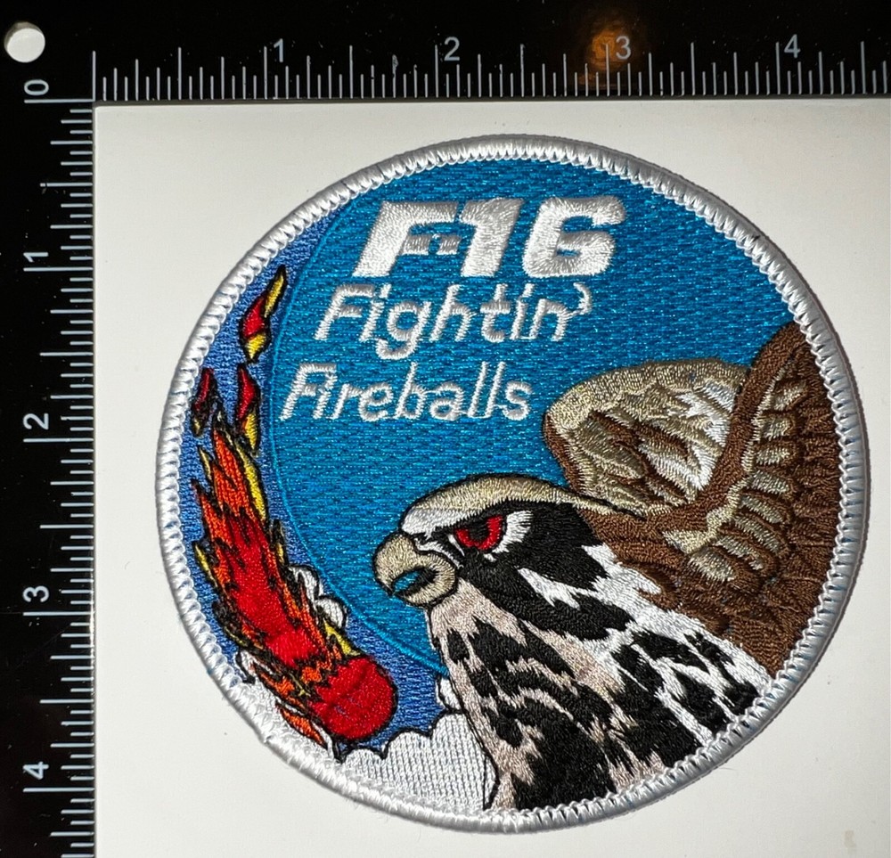 USAF 522nd Fighter Squadron Fightin’ Fireballs Swirl Patch