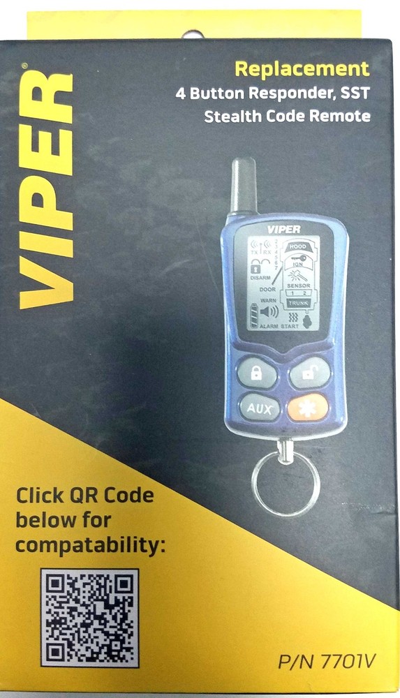 + 7701V VIPER Responder 2-Way LCD SST Stealth Code Remote Control Transmitter