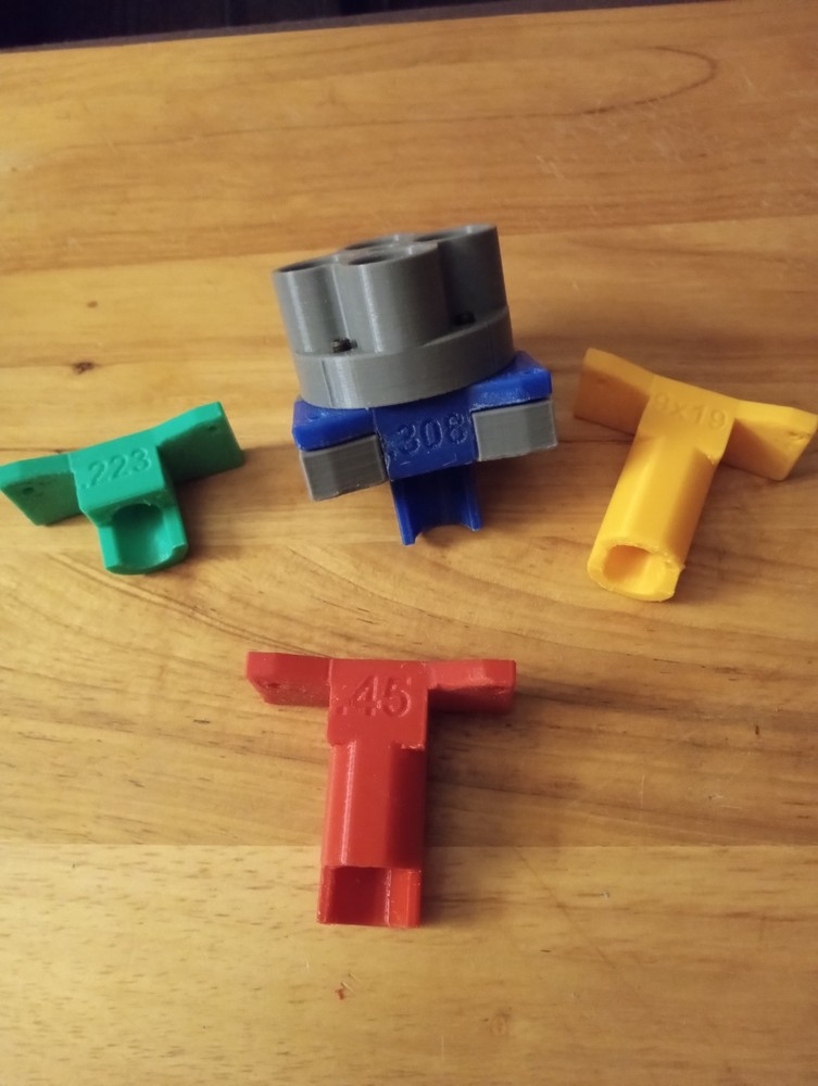 Lee APP Universal Case Feeder 3D Printed With 4 Case Adapters,No More Adjusting