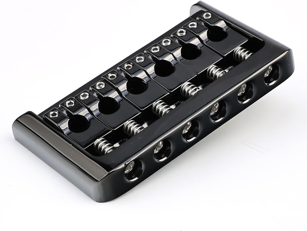Black Guitar Fixed Hardtail Bridge Fit Stratocaster ST