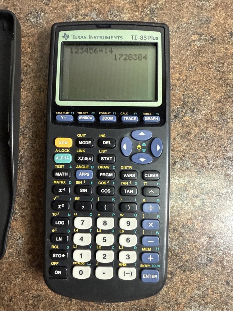 TI-83 Plus Texas Instruments Graphing Calculator Tested & Working!