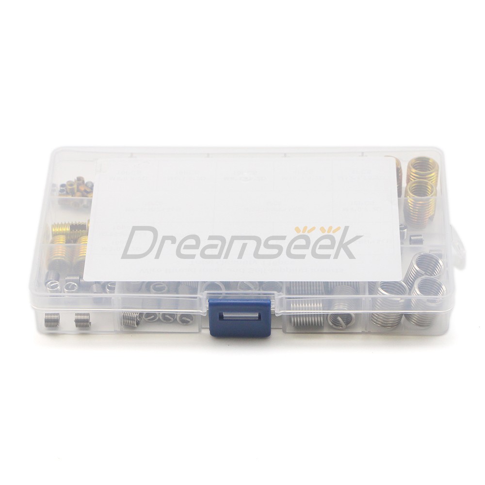 116pcs Helicoil Thread Insert Self Tapping Threaded Inserts Kit Stainless Steel