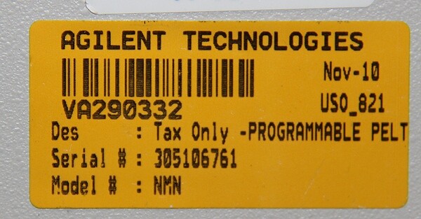 Agilent Technologies Programmable Peltier Controller