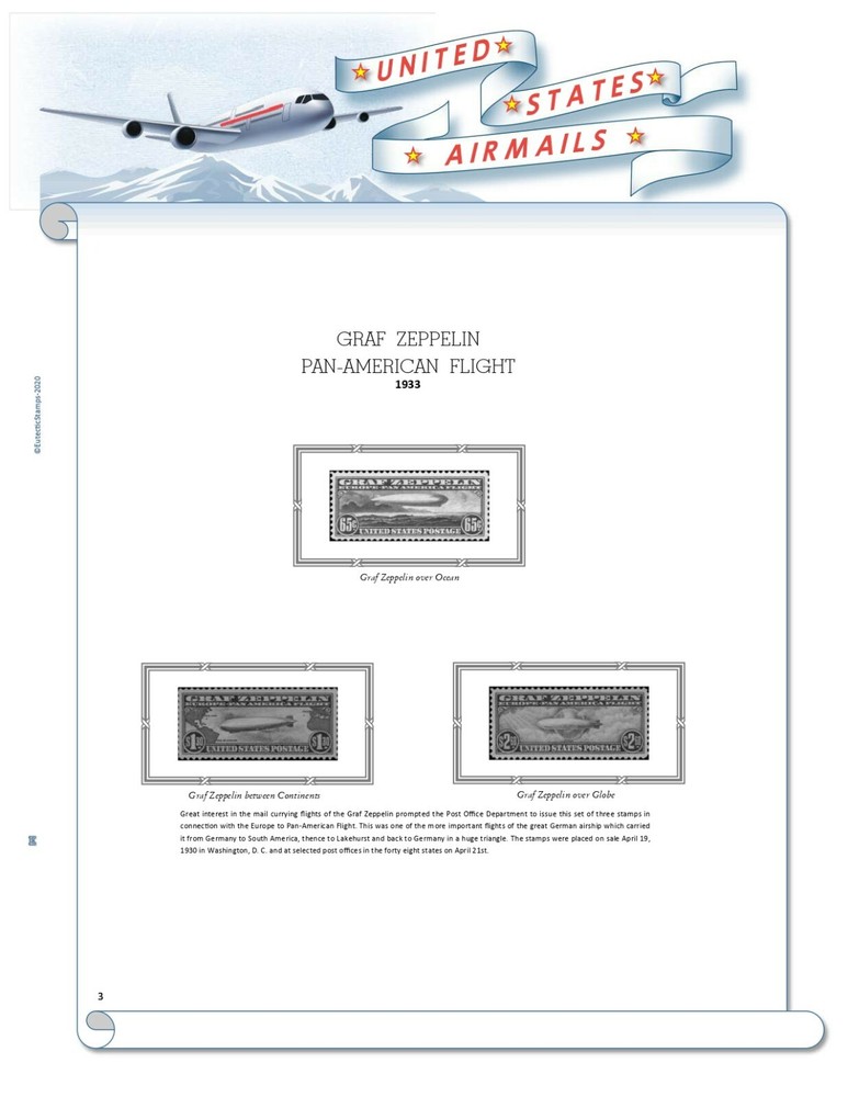 U.S. Airmail Stamp Supplement 1918 - 2012 (White Ace Alternative)