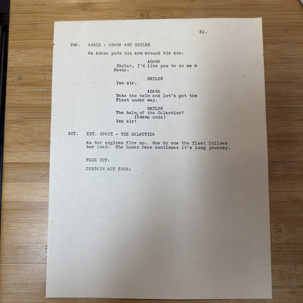 Galactica First Draft Teleplay Copy