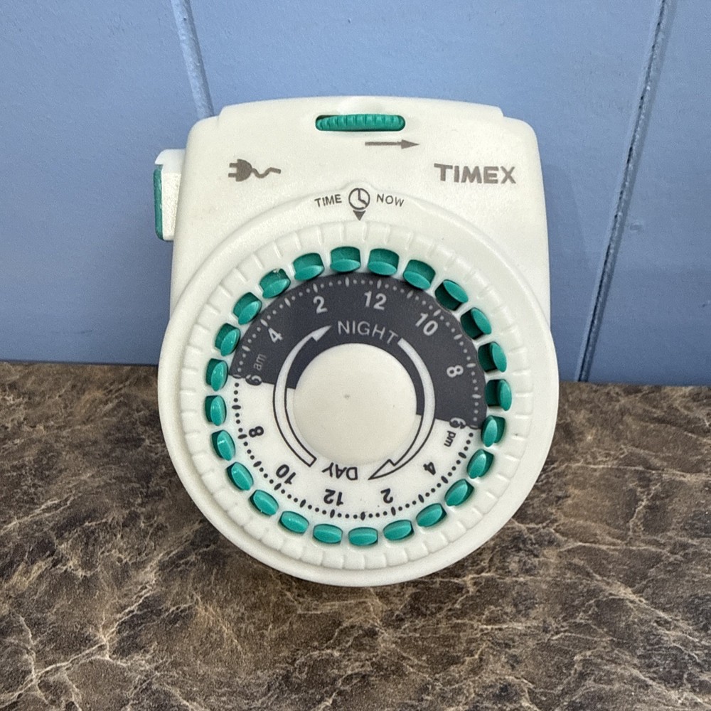 Timex Single Setting Wall Plug In Timer - 1875 Watt Capacity Model TX12621X