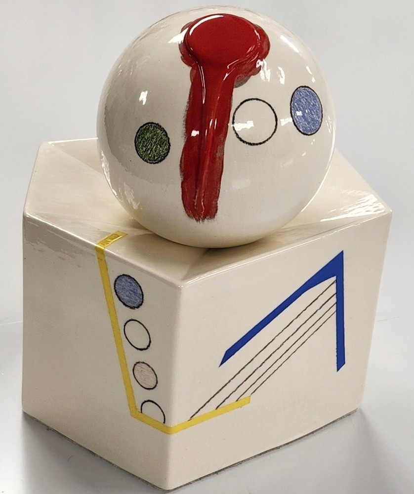 Handmade/Fired Ceramic Art Deco Contemporary Artwork