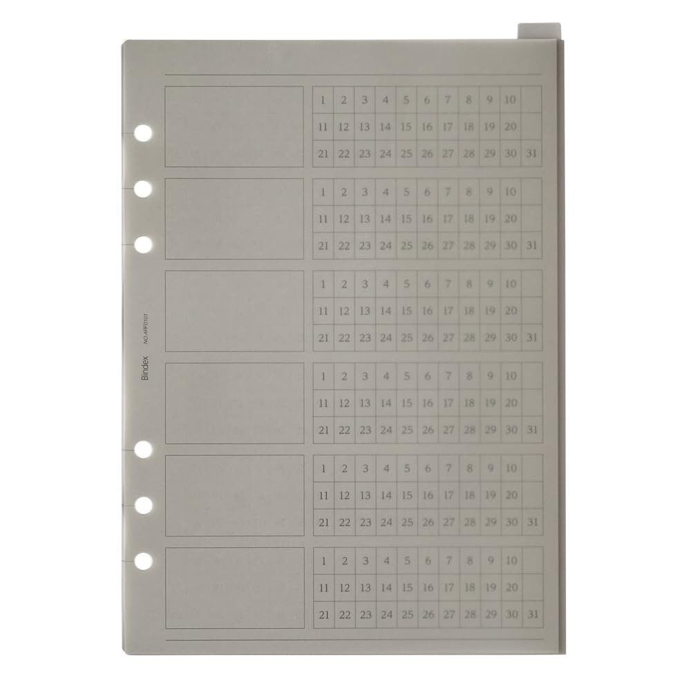 BINDEX System Planner Refill A5 Refill Holder ARF4004
