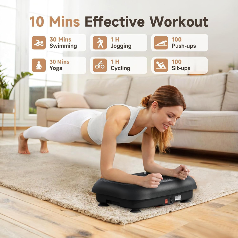 Vibration Plate Exercise Machine - Vibration Plate for Lymphatic Drainage, Whole