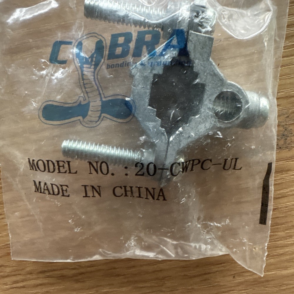 Cobra Cold Water Pipe Clamp 20-CWPC-UL